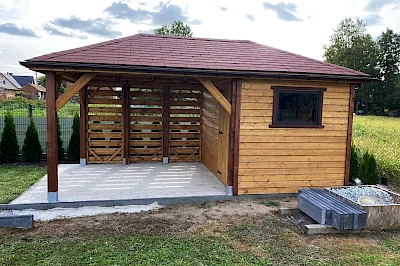 Altana z domkiem narzędziowym AFRODYTA 3m x 5m