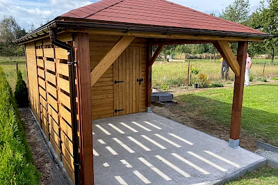 Altana z domkiem narzędziowym AFRODYTA 3m x 5m