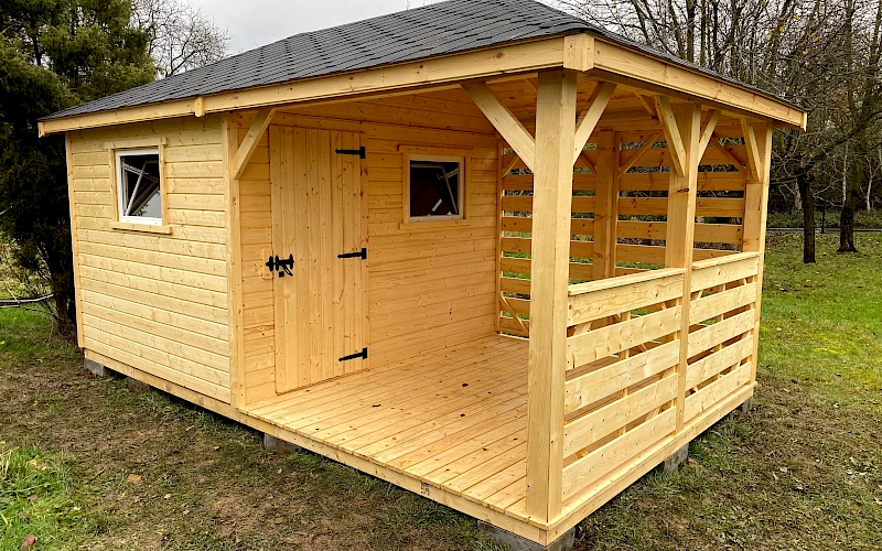 Altana z domkiem narzędziowym AFRODYTA 3m x 5m