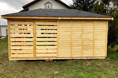 Altana z domkiem narzędziowym AFRODYTA 3m x 5m