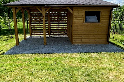 Altana z domkiem narzędziowym AFRODYTA 3m x 5m