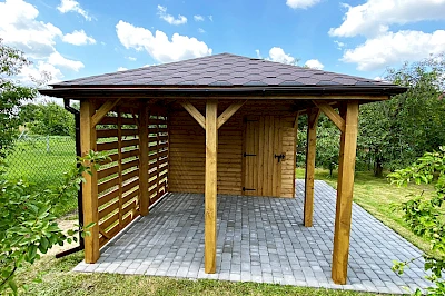 Altana z domkiem narzędziowym AFRODYTA 3m x 5m