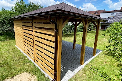 Altana z domkiem narzędziowym AFRODYTA 3m x 5m