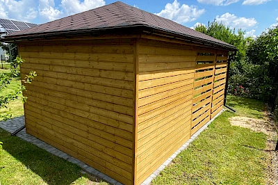 Altana z domkiem narzędziowym AFRODYTA 3m x 5m