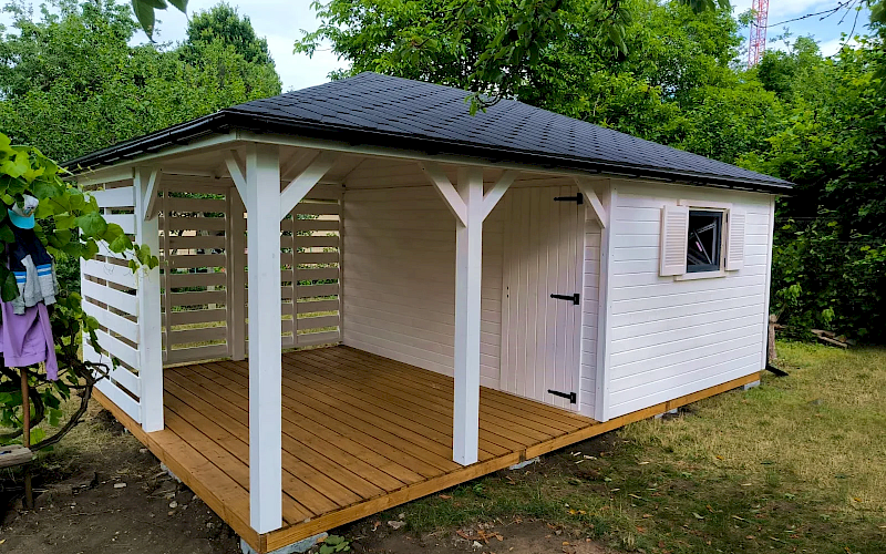 Altana z domkiem narzędziowym AFRODYTA 3m x 6m