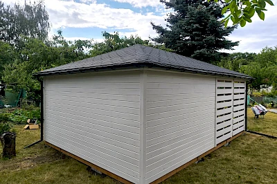 Altana z domkiem narzędziowym AFRODYTA 3m x 6m