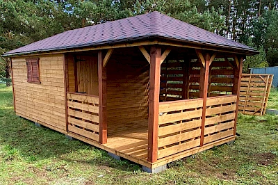Altana z domkiem narzędziowym AFRODYTA 3m x 6m