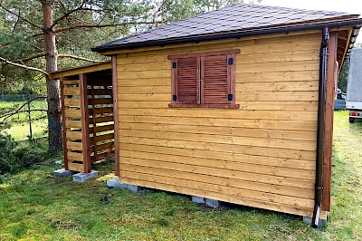 Altana z domkiem narzędziowym AFRODYTA 3m x 6m