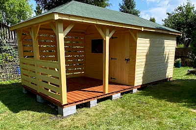 Altana z domkiem narzędziowym AFRODYTA 3m x 6m