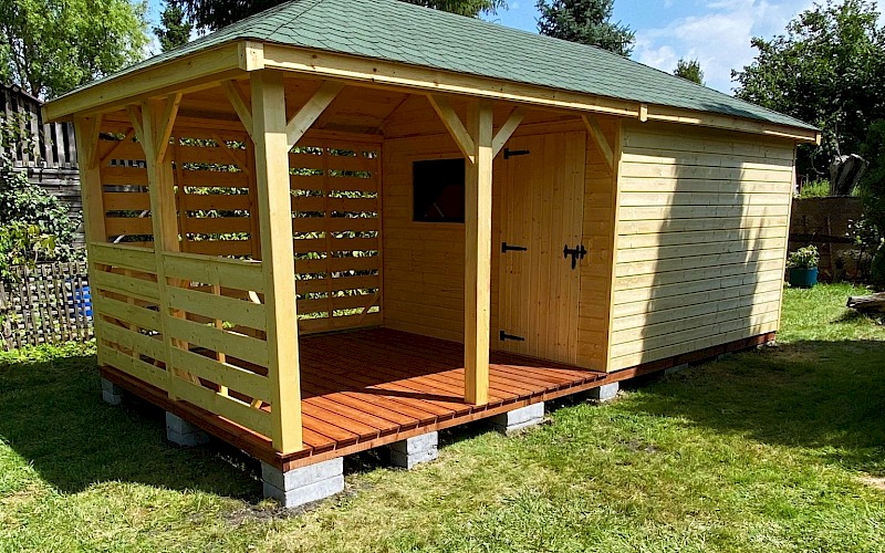 Altana z domkiem narzędziowym AFRODYTA 3m x 6m