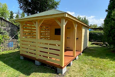 Altana z domkiem narzędziowym AFRODYTA 3m x 6m