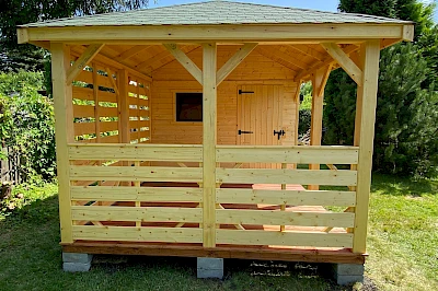 Altana z domkiem narzędziowym AFRODYTA 3m x 6m