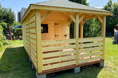 Altana z domkiem narzędziowym AFRODYTA 3m x 6m