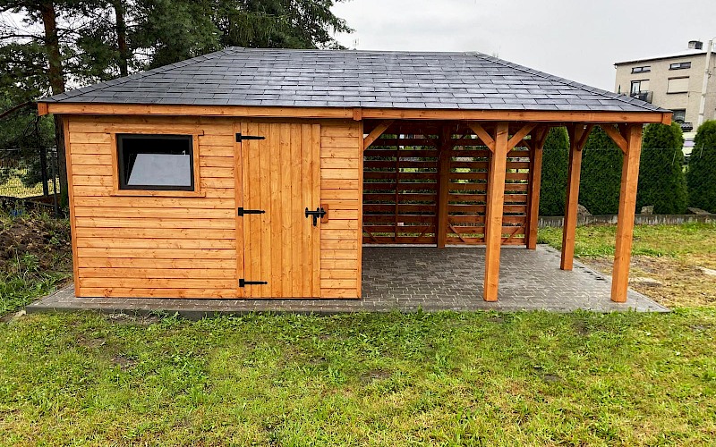 Altana z domkiem narzędziowym AFRODYTA 3m x 6m