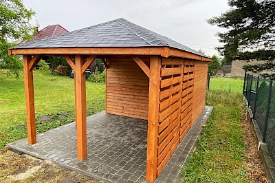 Altana z domkiem narzędziowym AFRODYTA 3m x 6m