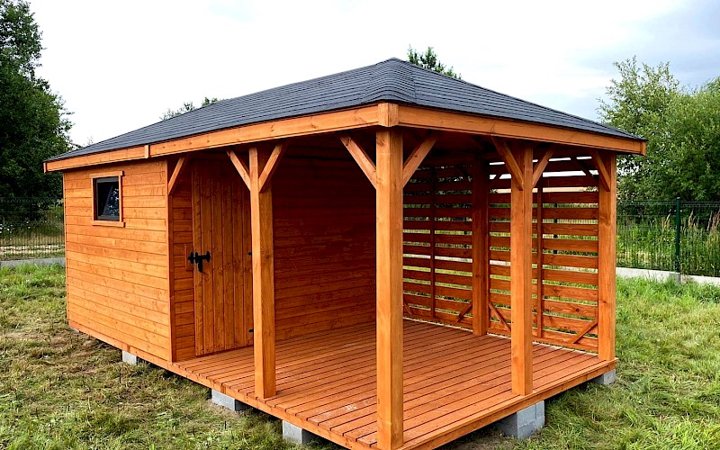 Altana z domkiem narzędziowym AFRODYTA 3m x 6m