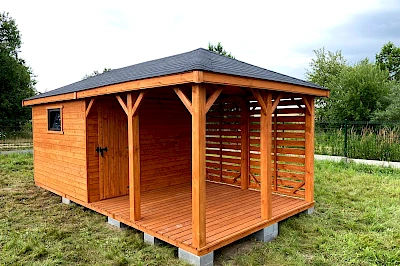 Altana z domkiem narzędziowym AFRODYTA 3m x 6m