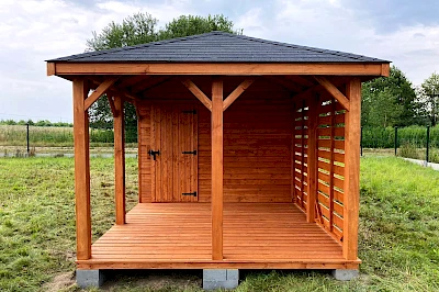 Altana z domkiem narzędziowym AFRODYTA 3m x 6m