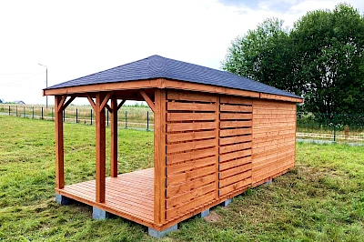 Altana z domkiem narzędziowym AFRODYTA 3m x 6m