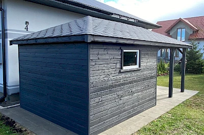 Altana z domkiem narzędziowym AFRODYTA 3m x 6m
