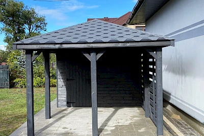 Altana z domkiem narzędziowym AFRODYTA 3m x 6m