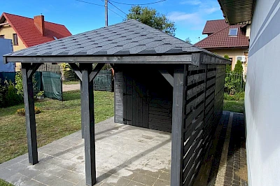 Altana z domkiem narzędziowym AFRODYTA 3m x 6m