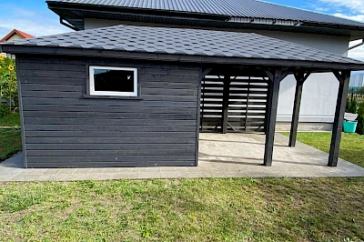 Altana z domkiem narzędziowym AFRODYTA 3m x 6m