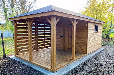 Altana z domkiem narzędziowym AFRODYTA 3m x 6m