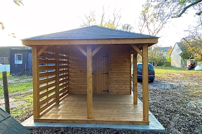 Altana z domkiem narzędziowym AFRODYTA 3m x 6m