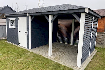 Altana z domkiem narzędziowym AFRODYTA 3m x 6m