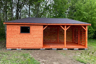 Altana z domkiem narzędziowym AFRODYTA 3m x 7m