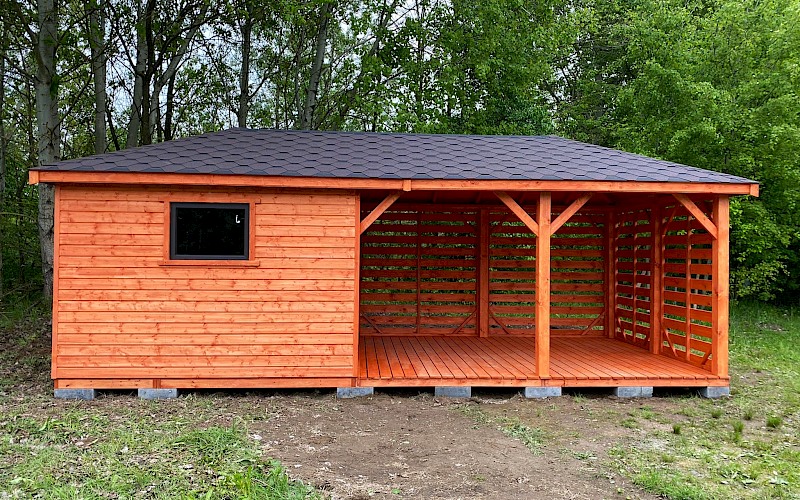 Altana z domkiem narzędziowym AFRODYTA 3m x 7m