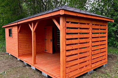 Altana z domkiem narzędziowym AFRODYTA 3m x 7m