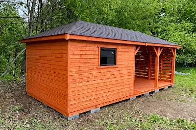 Altana z domkiem narzędziowym AFRODYTA 3m x 7m