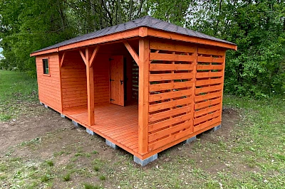 Altana z domkiem narzędziowym AFRODYTA 3m x 7m