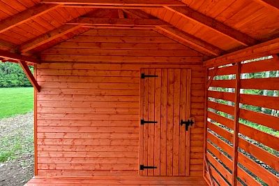 Altana z domkiem narzędziowym AFRODYTA 3m x 7m