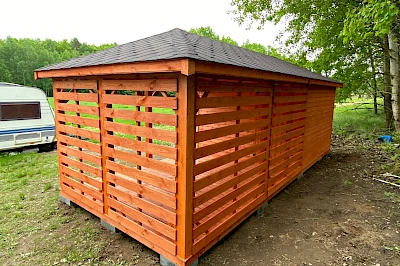 Altana z domkiem narzędziowym AFRODYTA 3m x 7m