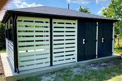 Altana z domkiem narzędziowym AFRODYTA 4m x 5.5m