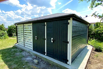 Altana z domkiem narzędziowym AFRODYTA 4m x 5.5m