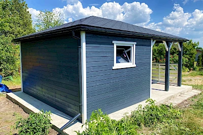 Altana z domkiem narzędziowym AFRODYTA 4m x 5.5m