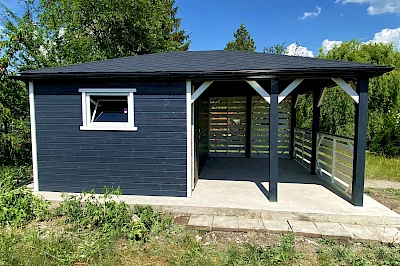 Altana z domkiem narzędziowym AFRODYTA 4m x 5.5m