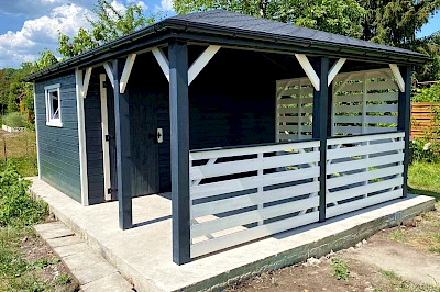 Altana z domkiem narzędziowym AFRODYTA 4m x 5.5m