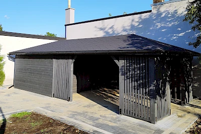 Altana z domkiem narzędziowym IDA 4m x 9m