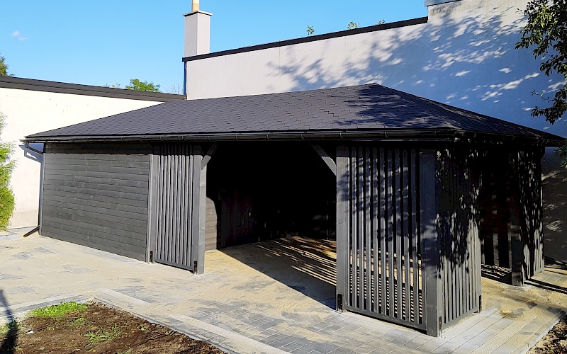 Altana z domkiem narzędziowym IDA 4m x 9m