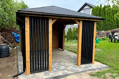 Altana z domkiem narzędziowym APOLLO 3m x 6m